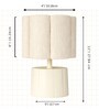 Decorative Table Lamp with Cotton Thread Shade & Bulb