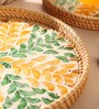 Decorative Tray | Tray For Gifting | Round Tray | Bamboo Tray | Tray For Kitchen Organizer