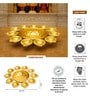 (1Pc) Gold Metal Decorative Urli Bowl For Home Decor