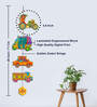Decorative Vehicles Multicolour Engineered Wood Wall Hanging Quotes