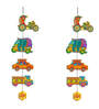 Decorative Vehicles Multicolour Engineered Wood Wall Hanging Quotes