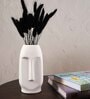 Decorative Viso 6 Inch White Ceramic Vase