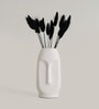 Decorative Viso 6 Inch White Ceramic Vase