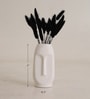 Decorative Viso 6 Inch White Ceramic Vase