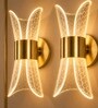 Novelty Wall Light Honeycomb Design Set of 2