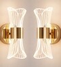 Novelty Wall Light Line Rumal Design Set of 2