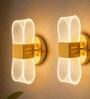 Golden Novelty Wall Light Set of 2