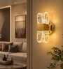 Golden Novelty Wall Light Set of 1
