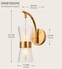 Golden Novelty Wall Light Set of 1