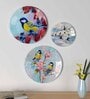 Decorative Wall Plates In Colorful Humming Bird Design Set Of 3