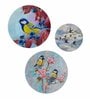 Decorative Wall Plates In Colorful Humming Bird Design Set Of 3