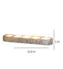 Decorative White (Set of 5) Synthetic Stone  Table Tea Light Holders