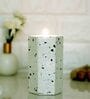 Decorative White Terrazo Table Tea Light Holders