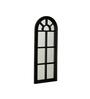 Decorative Windowpane Black Plastic Wall Mirror
