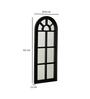 Decorative Windowpane Black Plastic Wall Mirror