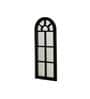 Decorative Windowpane Black Plastic Wall Mirror
