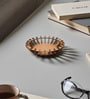 Decorative Wooden Bowl with Slated Design