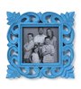 Decorative Wooden Photo Frame Set of 3  Antique finish in Blue Colour