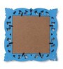 Decorative Wooden Single Photoframe  Antique Finish in Blue Colour