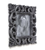 Decorative Wooden Single Photoframe  Antique Finish in Silver Colour