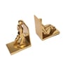 Decorative Working Man Set Of 2 Gold Aluminium Bookends