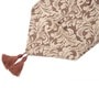Brown Fabric 80x12 Inches Table Runner