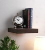 Floating Wall Shelf in Brown Finish