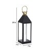 Decorous Black Metal Table Lantern