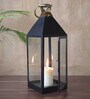 Decorous Black Metal Table Lantern