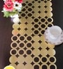 Tiansh Coin Golden Synthetic  Table Runner
