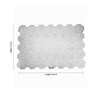 Silver Synthetic Leather Solid Placemats Set of 2