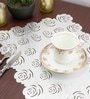 Silver Synthetic Leather Solid Placemats Set of 2