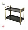 Black Mild Steel 2 Tier Multipurpose Countertop Kitchen Organizer