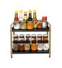 Black Mild Steel 2 Tier Multipurpose Countertop Kitchen Organizer