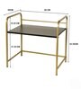 Black & Gold Mild Steel Premium Microwave & OTG Stand For Kitchen Counter