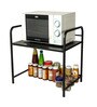 Black & Gold Mild Steel Premium Microwave & OTG Stand For Kitchen Counter