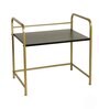 Black & Gold Mild Steel Premium Microwave & OTG Stand For Kitchen Counter