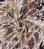 Cream Abstract 180 TC Polyester Bedsheet With Single Size Bedsheet With 1 Pillow Cover