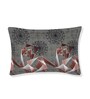 Grey Abstract 180 TC Polyester Bedsheet With Single Size Bedsheet With 1 Pillow Cover