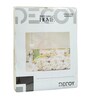 Beige Floral 180 TC Polyester Bedsheet With Single Size Bedsheet With 1 Pillow Cover