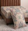 Beige Floral 180 TC Polyester Bedsheet With Single Size Bedsheet With 1 Pillow Cover
