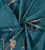Green Floral 180 TC Polyester Bedsheet With Single Size Bedsheet With 1 Pillow Cover