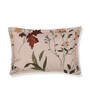 Beige Floral 180 TC Polyester Bedsheet With Single Size Bedsheet With 1 Pillow Cover