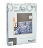 Blue Floral 180 TC Polyester Bedsheet With Single Size Bedsheet With 1 Pillow Cover