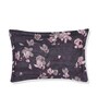 Grey Floral 180 TC Polyester Bedsheet With Single Size Bedsheet With 1 Pillow Cover