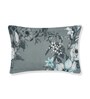 Grey Floral 180 TC Polyester Bedsheet With Single Size Bedsheet With 1 Pillow Cover