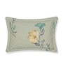 Green Floral 180 TC Polyester Bedsheet With Single Size Bedsheet With 1 Pillow Cover