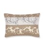 Beige Printed 180 TC Polyester Bedsheet With Single Size Bedsheet With 1 Pillow Cover