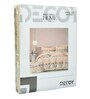 Beige Printed 180 TC Polyester Bedsheet With Single Size Bedsheet With 1 Pillow Cover