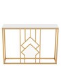 Dee Metal Console Table in Golden Finish